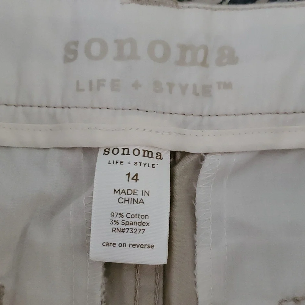 Sonoma Original Capri Pants Size 14 - Picture 3 of 6